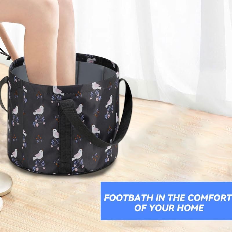 Portable Travel Foot Bath Tub, Collapsible Bucket for Soaking Feet, Foot Soaking Bath Basin Portable, Foot Spa Soaking Feet Home Pedicure Basin Outdoor Camping