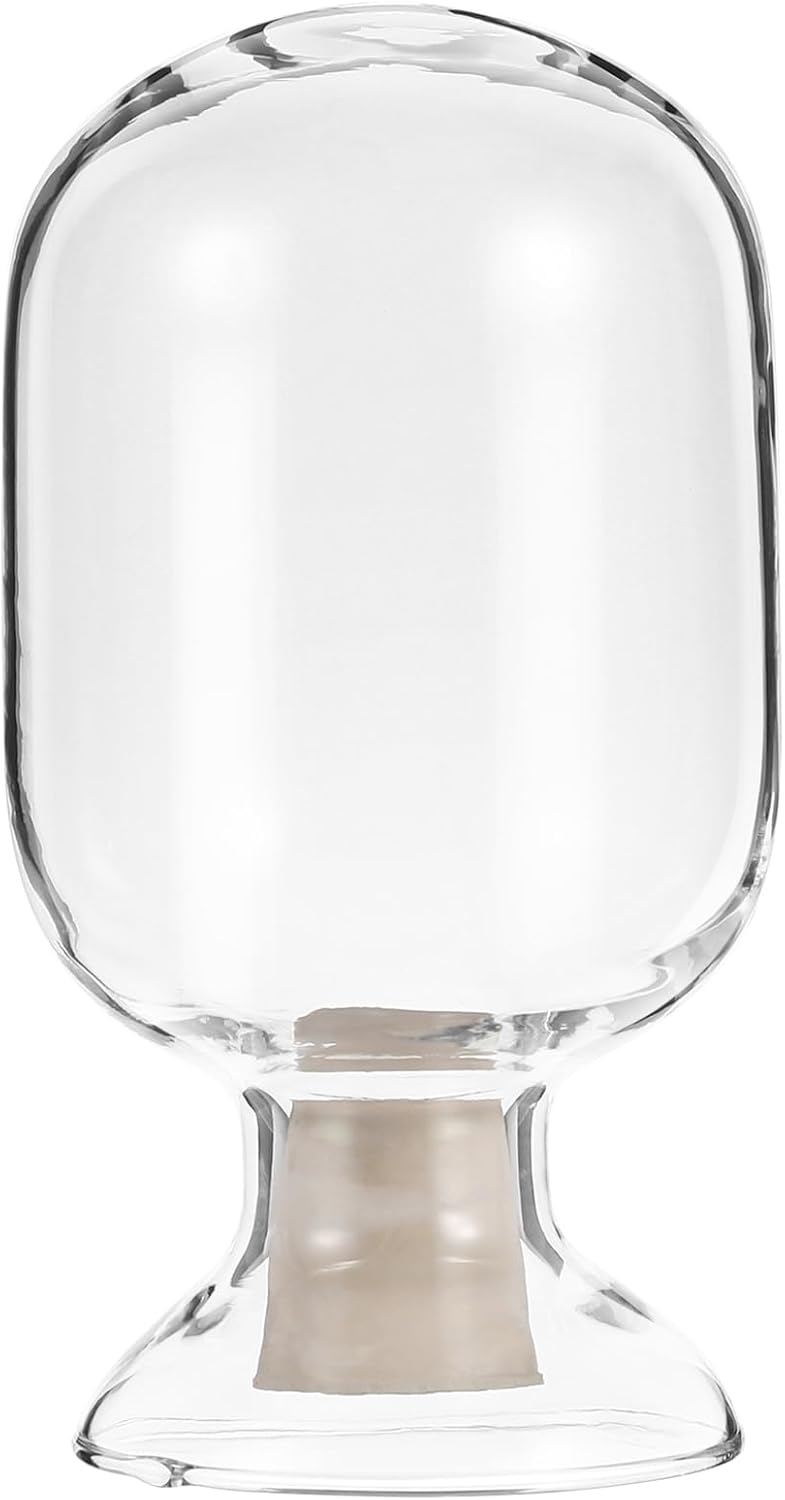 FOMIYES Glass Match Cloche Jar Glass Fireplace Match Cloche Bottle Matches in a Jar Fancy Match Striker Holder Mantel Decorations Match Striker Jar for Cute and Fancy Matches