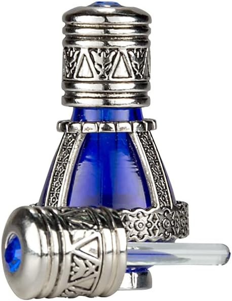 Spikenard Anointing Prayer Oil in Reusable Blue Cobalt Glass Vial 0.24fl.oz/7ml