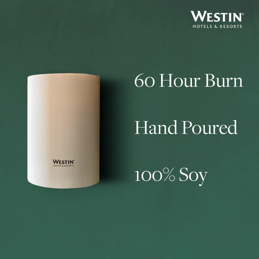 Westin White Tea Candle - Hand-Poured, Soy Candle with Signature White Tea Scent - 12.5 oz. - Set of 3