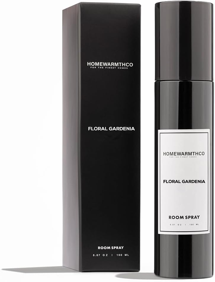 Gardenia Room Spray – 5.07 oz (150 ml) Scented Air Freshener Odor Eliminator Spray for Home, Office & Linen – Long-Lasting Aromatherapy Mist for Bedding, Pillows & Fabrics – Luxurious Home Fragrance