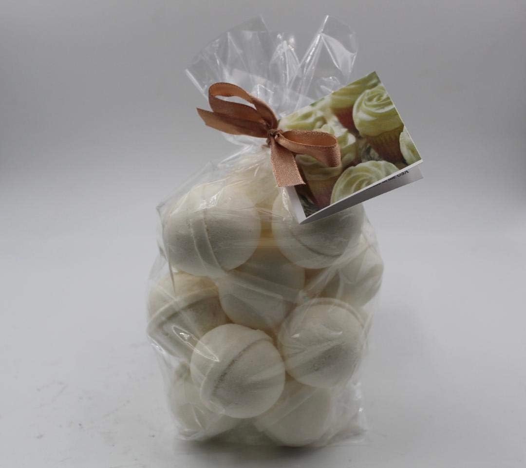 SPAPURE Lemon Creme Bath Bombs - 14 Fizzies with Shea, Mango and Cocoa Butter, Ultra Moisturizing ...Great for Dry Skin (Lemon Creme FBA)
