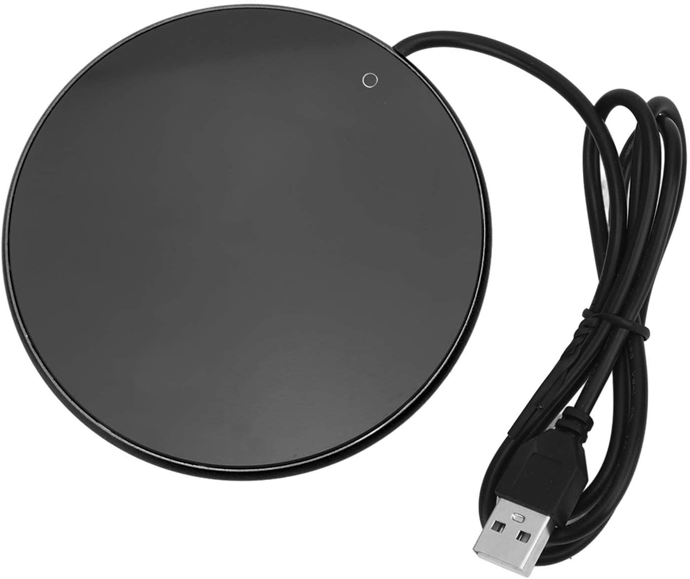 USB Candle Warmer Plate Auto Shut Off Small Portable Coffee Heater for Home Office Black