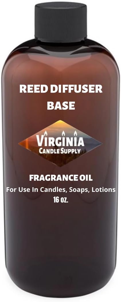 Reed Diffuser Base UnScented (16 oz Bottle) transforms Fragrance and Essential Oils into Reed Diffuser Oils.