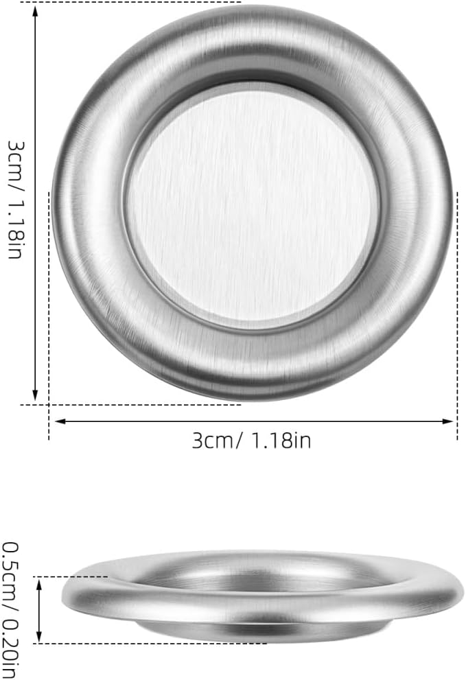 Lurrose 30 Pack Mini Metal Incense Holder Tray, Cone Incense Burner Plate