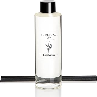 Eucalyptus Diffuser Refill Scented Oil 6.76 fl oz Natural Essential Oil - Best for Farmhouse Bathroom Decor, Air Diffuser, 0% Alcohol, Non Toxic Air Freshener