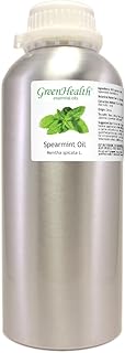 Spearmint Essential Oil - 32 fl oz - 100% Pure Essential Oil - Aluminum Bottle - Greenhealth