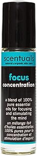 Essential Oil Blend Roll On: Peppermint Essential Oil,Cedarwood and Clary Sage Oil, 100% Pure Natural, to Improve Mental Focus & Concentration, Aromatherapy, Essential Oil Perfume (9 ml | 0.3 oz)