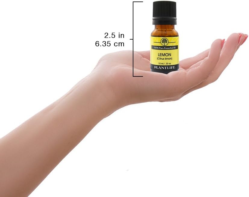 Plantlife Lemon Aromatherapy Essential Oil - Straight from The Plant 100% Pure Therapeutic Grade - No Additives or Fillers - 10 ml