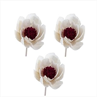 Vctitil 3 Pcs Rattan Reed Fragrance Diffuser and Flower Replacement Refill Sticks, Handmade Flower Reed Diffuser, for Home, Office, Spa and Bedroom