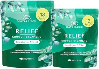 Eucalyptus Mint Shower Steamers 30 Pack - Eucalyptus for Shower, Valentine's Day Gifts & Birthday Gifts for Women