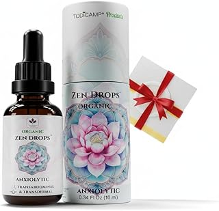 TODICAMP Anxiolytic Navel Patch & Skin Application Calming Essential Oil Blend for Relief & Relaxation - Bergamot Orange Ylang Ylang Frankincense Lemongrass in Castor Oil - 0.34oz