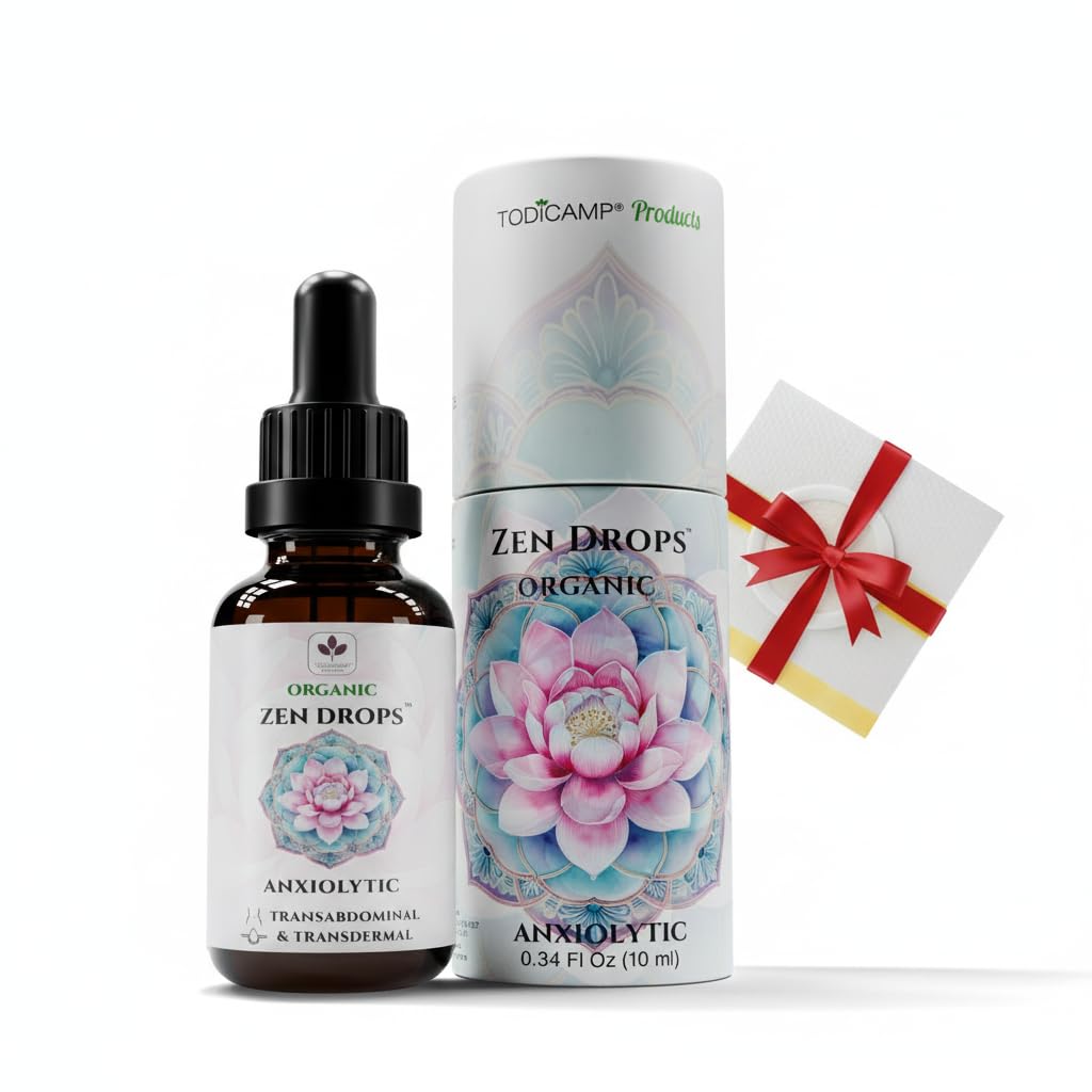 TODICAMP Anxiolytic Navel Patch & Skin Application Calming Essential Oil Blend for Relief & Relaxation - Bergamot Orange