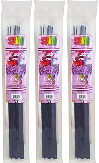 Swag 11" Hand Dipped Perfume Incense 3-Pack (10-Sticks Per Pack) - Choose Your Scent (Lucky Lavender)