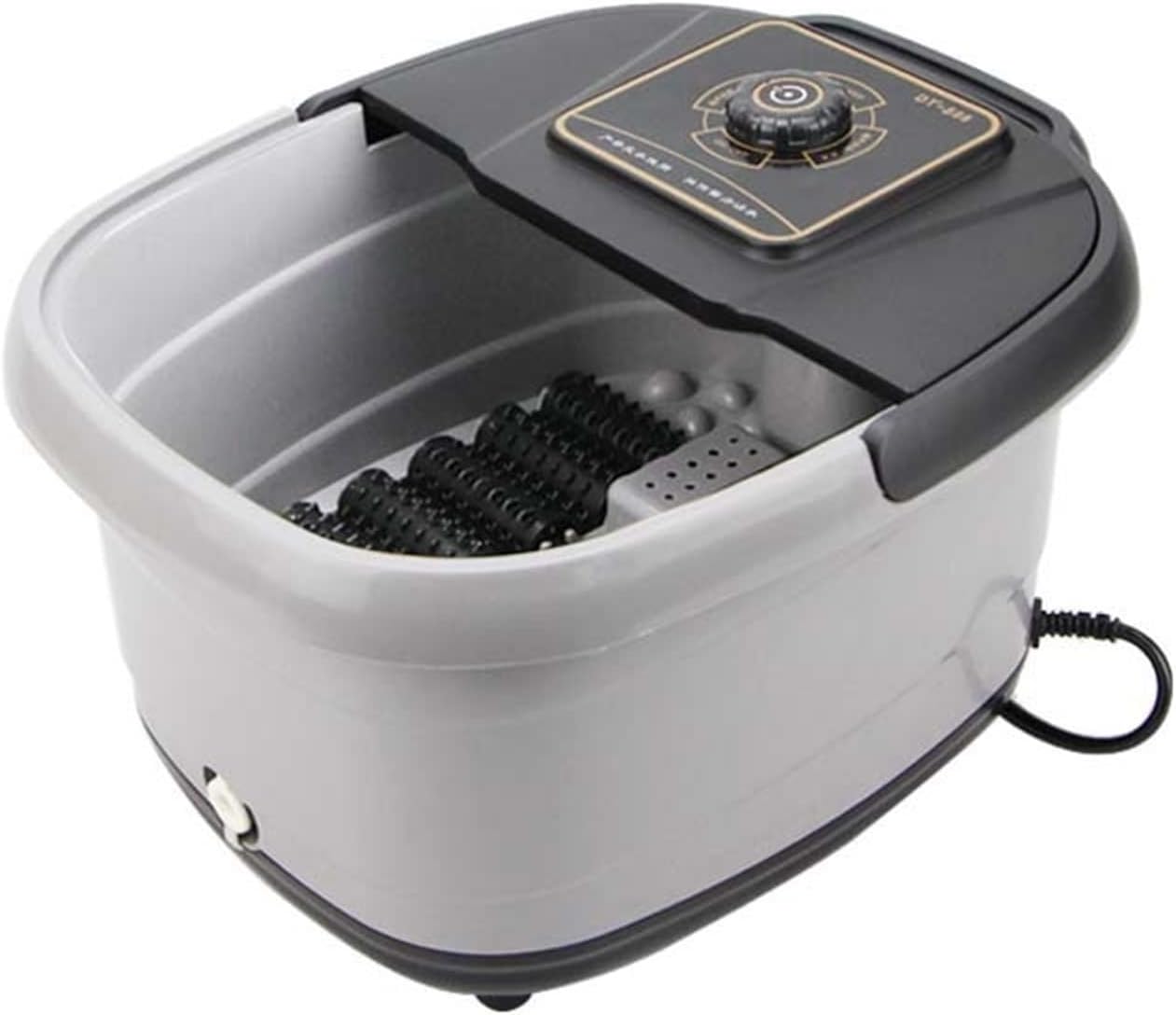 Foot Baths Electric Foot Spa Bath Massager Bub Rolling Vibration Heat Oxygen Bubbles Massage Heated Soak for Relax