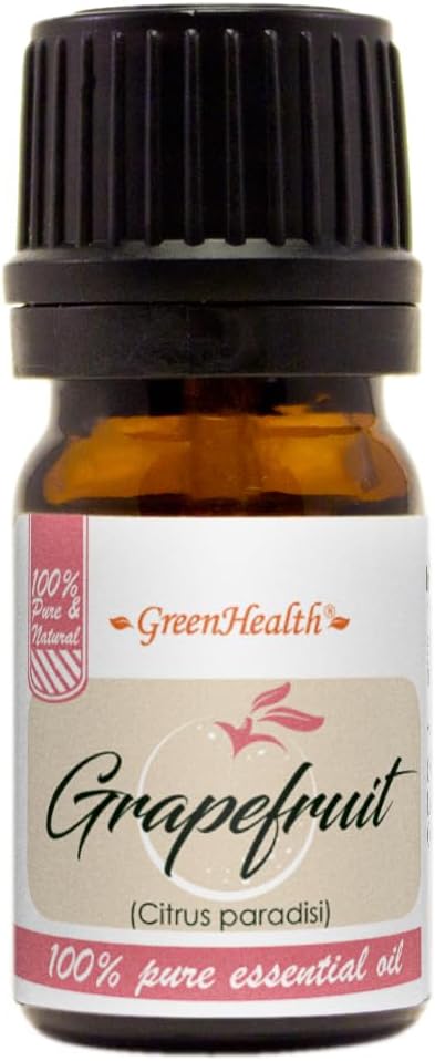 GreenHealth Grapefruit (Pink)– 1/6 fl oz (5 ml) Glass Bottle – 100% Pure