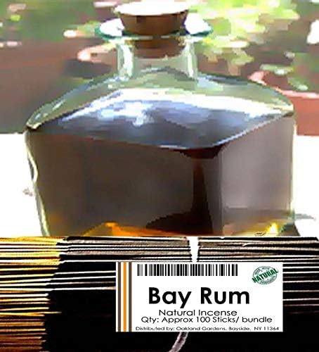 (B) BAY RUM Incense - Similar to Old Spice and is a traditional man's fragrance. Masculine scent will invigorate. Spice notes - By Oakland Gardens (Bay Rum (100 Sticks))