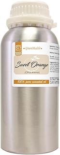 Sweet Orange Essential Oil – 16 fl oz (473 ml) Aluminum Bottle w/Plug Cap – 100% Pure Essential Oil – GreenHealth