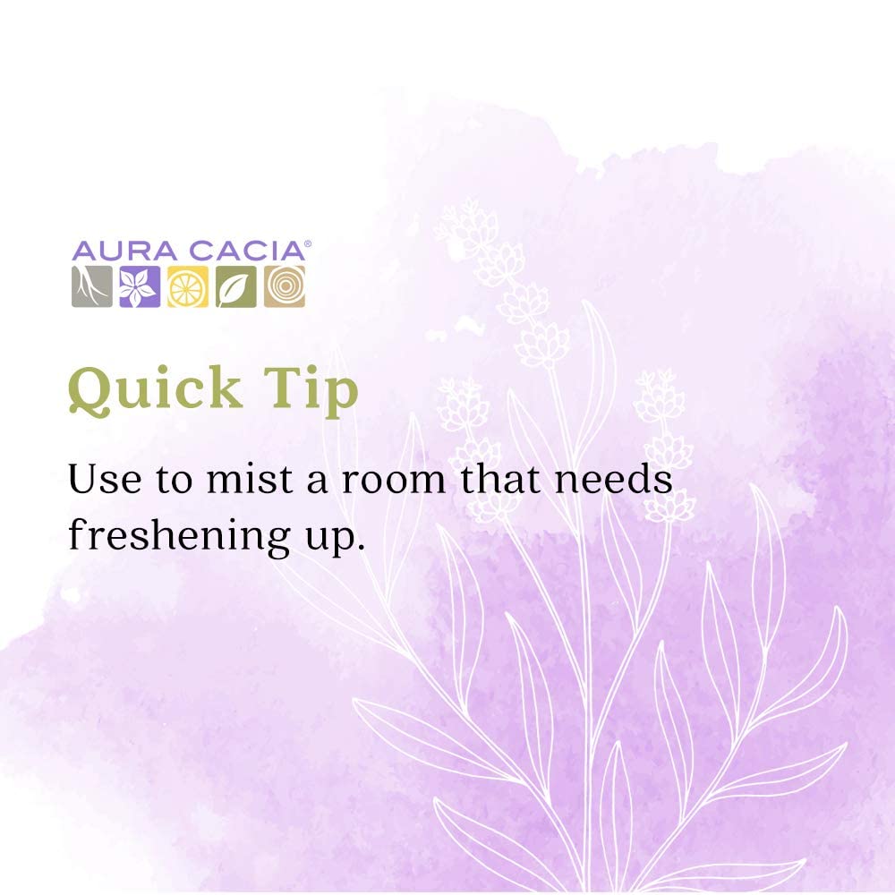 Aura Cacia Relaxing Lavender Aromatherapy Mist,4-Ounce,Lavender Pure Essential Oils,Sweet & Floral Aroma,(Pack of 2)