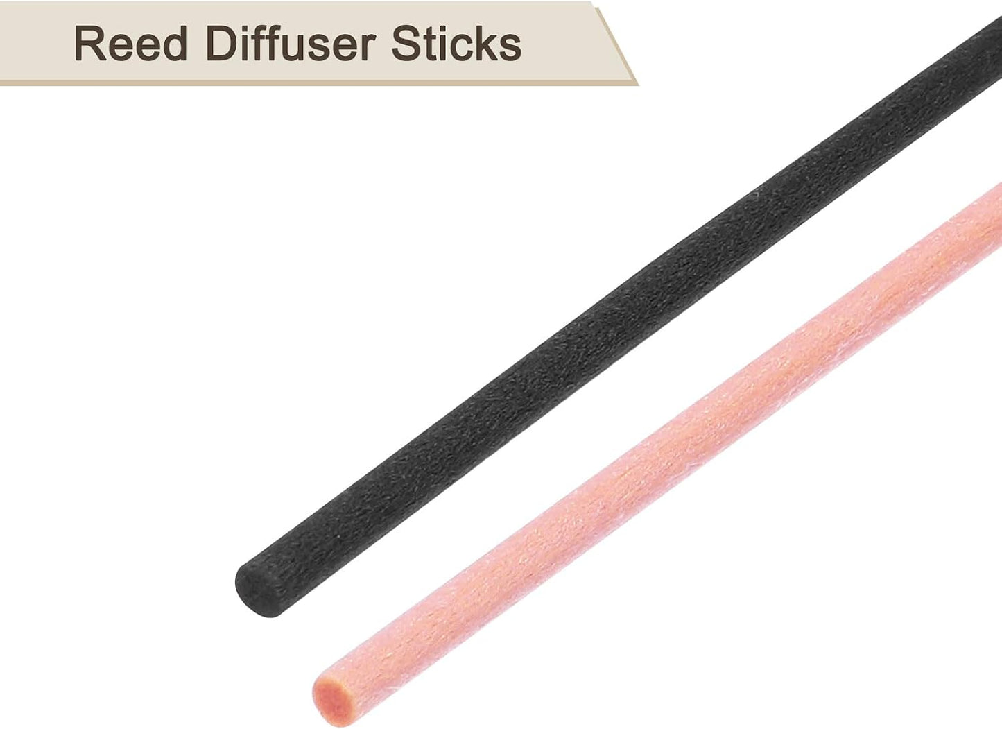 uxcell 100Pcs Reed Diffuser Sticks Set, Fiber Fragrance Flower Reed Diffuser Replacement Refill Sticks Flower Decor for Home, Hotel, Office (Pink Black)
