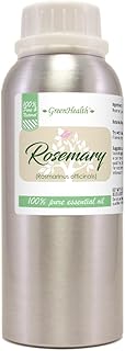 Rosemary Essential Oil – 8 fl oz (237 ml) Aluminum Bottle w/Plug Cap – 100% Pure Essential Oil – GreenHealth