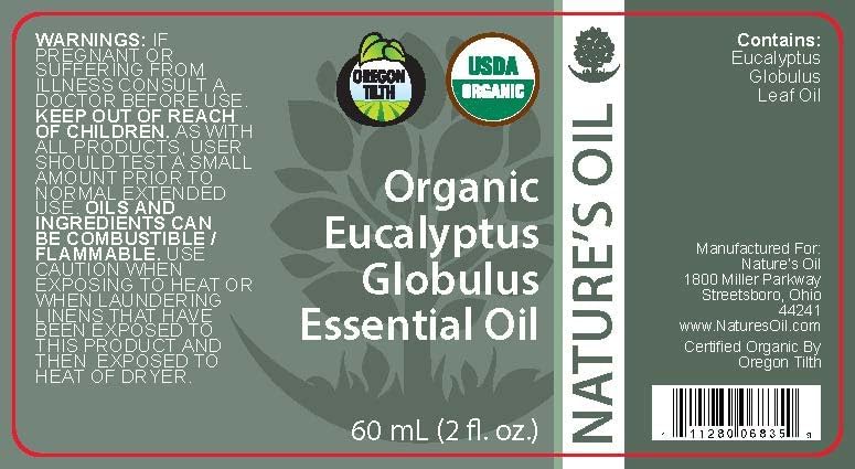 Best Eucalyptus Essential Oil Pure Certified Organic Therapeutic Grade 60ml