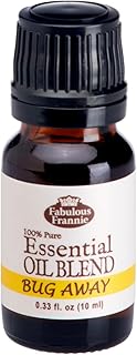 Fabulous Frannie Bug Away 100% Pure, Undiluted Essential Oil Blend of Citronella, Lavender, Eucalyptus & Lemongrass 10ml (Pack of 1)