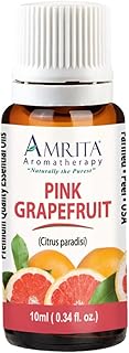 Amrita Aromatherapy: Pink Grapefruit Essential Oil, 100% Pure Undiluted Citrus Paradisi, Therapeutic Grade, Premium Quality Aromatherapy Oil, Tested and Verified, Size: 10mL (0.34 Fl. Oz.)