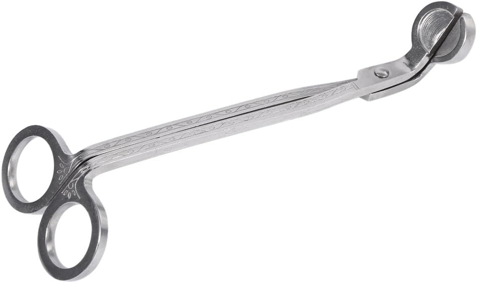KIMISS 3Pcs Stainless Steel Candle Tool Set - Snuffer, Wick Trimmer & Dipper for Cleaner Candle Burning