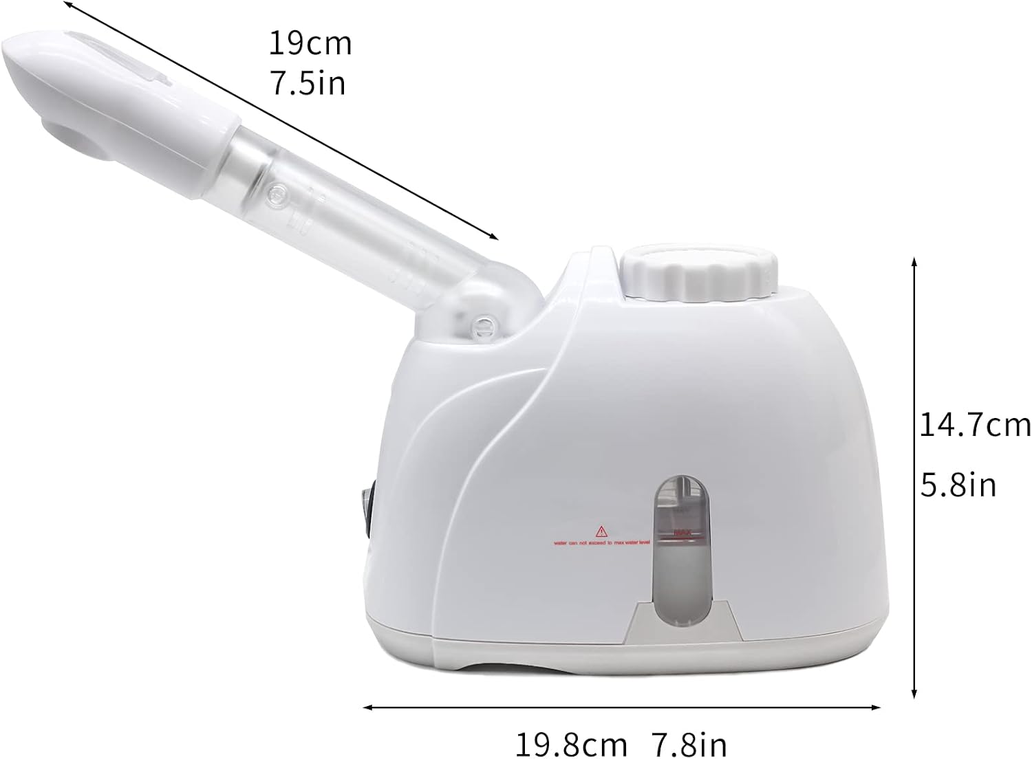 Facial Steamer Nanometer Fine Mist for Deep Cleaning with Towel, 360 Rotating Arm, Home Spa Device for Personal Care