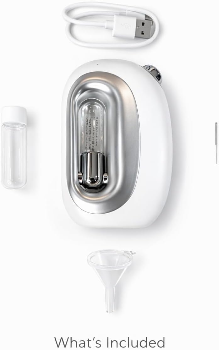 Facial Steamer Nano Mist – Portable USB Rechargeable Face Mister for Hydrated Glowing Skin – Ultra Fine Cold Mist for Makeup Settings, Dry Skin & Travel Beauty Device,