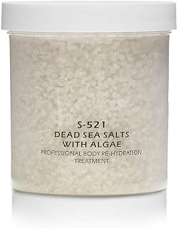 RAYA Dead Sea Salts with Algae (S-521) | Relaxing, Calming, and Hydrating Bath Treatment | Made with Minerals, Seaweed, and Algae