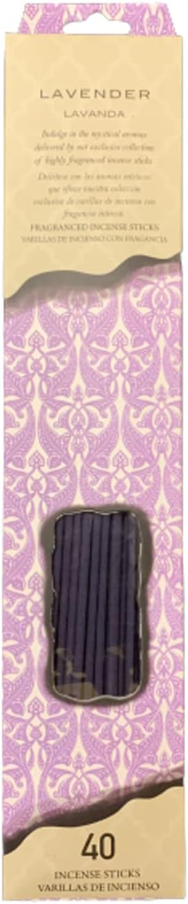 Highly Fragranced Incense Sticks - Pack of 40 (Lavender)