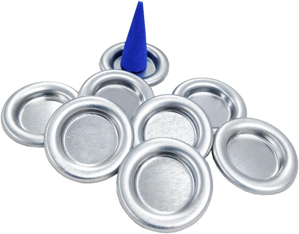 ZYAMY 50PCS Metal Tower Incense Holder Set Decorative Incense Cone Holder Aluminum Alloy Perfect for Bedrooms Yoga Studios Saunas and Meditation Spaces