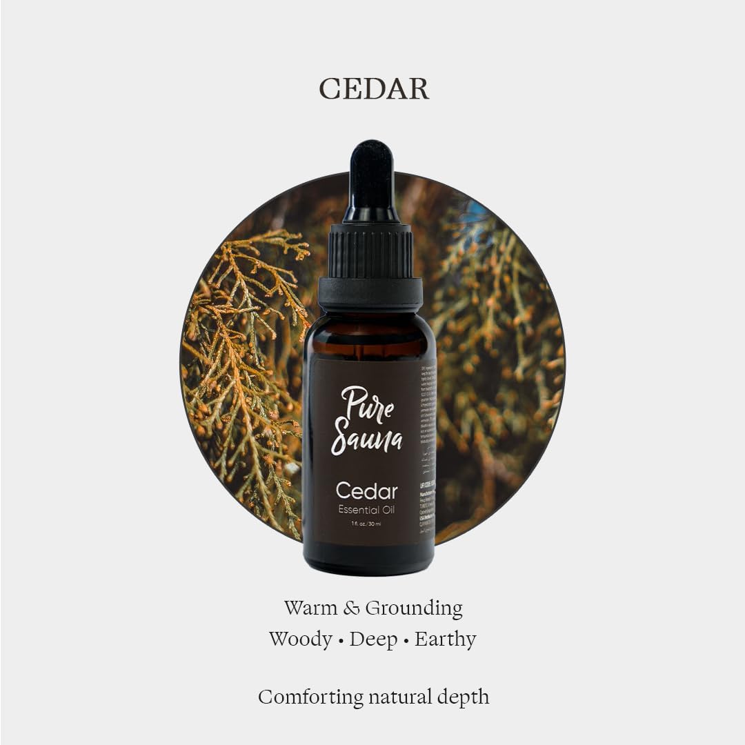 Cedarwood Essential Oil - 100% Pure Cedrus Atlantica for Diffuser & - Warm Woody Scent (1 fl oz / 30 ml)