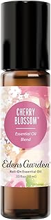 Edens Garden Cherry Blossom Essential Oil Roll-On – Pre-Diluted Floral Blend, 100% Pure Aromatherapy & Natural Perfume, Skin Safe Travel Roll-On, 10 ml (.33 fl oz)