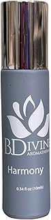 B Divine Aromatherapy Essential Oil Roll-On – 100% Pure Therapeutic Grade | Natural Aromatherapy for Stress Relief, Sleep, Energy, & Focus | Easy On-the-Go Wellness | 10ml (Harmony)