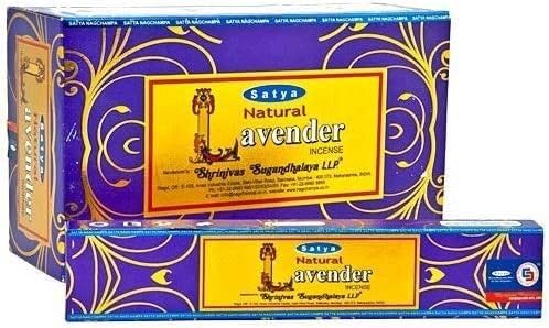 Satya Premium Incense Sticks Assorted Set, 12 Packs, 180 Sticks, for Meditation, Aromatherapy, Yoga