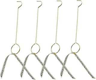KALLORY 4 Pieces Candle Wick Dippers and Extinguish Hook Set Metal Portable Candle Snuffers and Aromatherapy Safe Flame Extinguisher Tools for Home Décor