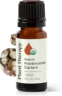 Plant Therapy Organic Frankincense Carterii Essential Oil 100% Pure, USDA Certified Organic, Undiluted, Natural Aromatherapy, Therapeutic Grade 10 mL (1/3 oz)