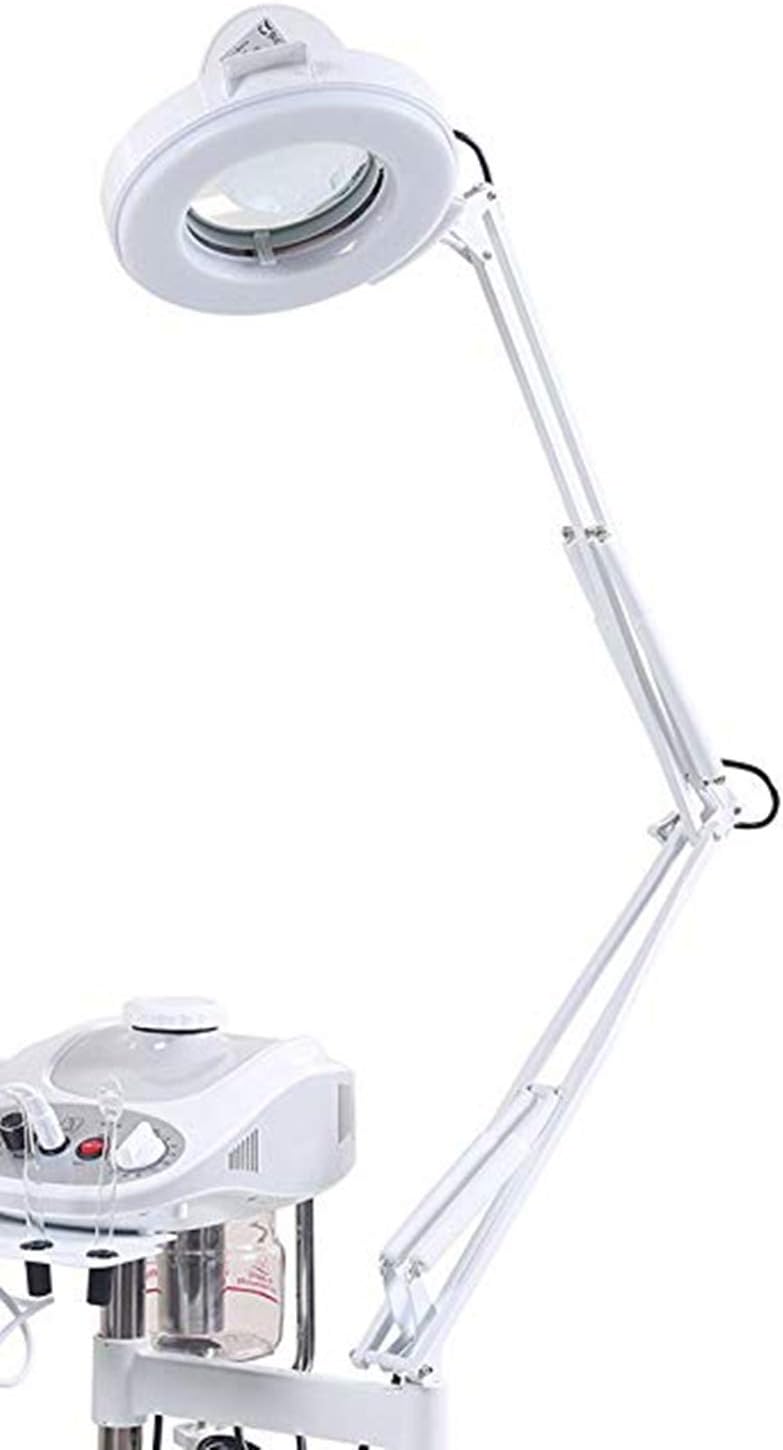 Funnylife 3 in 1 Aromatherapy Facial Steamer, 5X Magnifying LED Lamp, High Frequency Machine,Salon Spa Beauty Equipment