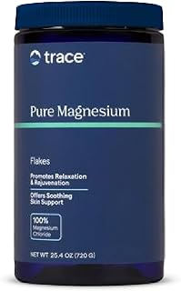 Trace Minerals Magnesium Flakes - Magnesium Bath Flakes for a Soothing Soak - Soft Skin - Sleep Support - Soothe Tired Muscles & Body Stiffness - Maximum Absorption - Vegan & Unscented - 25.4 oz