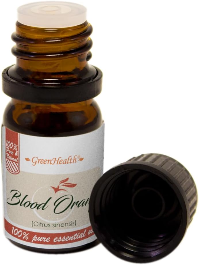 Blood Orange – 1/6 fl oz (5 ml) Glass Bottle – 100% Pure Essential Oil – GreenHealth