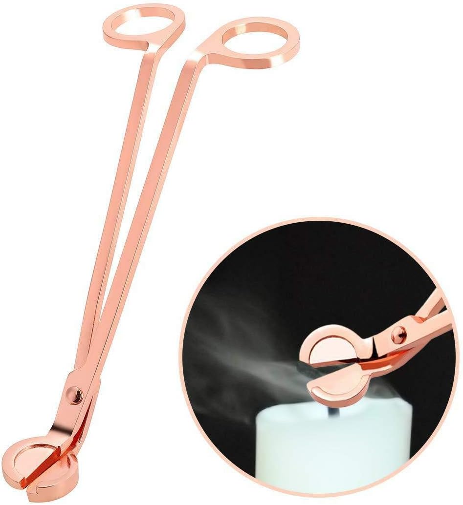 Sinen Candle Wick Trimmer,Wick Clipper Cutter Scissor -Rose Gold