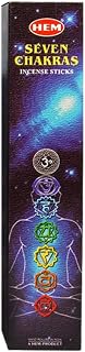 Hem Seven Chakras Incense Sticks – 35 Sticks Variety Set (7 Fragrance Packs) – Aromatic Incense for Meditation, Yoga & Home Fragrance.