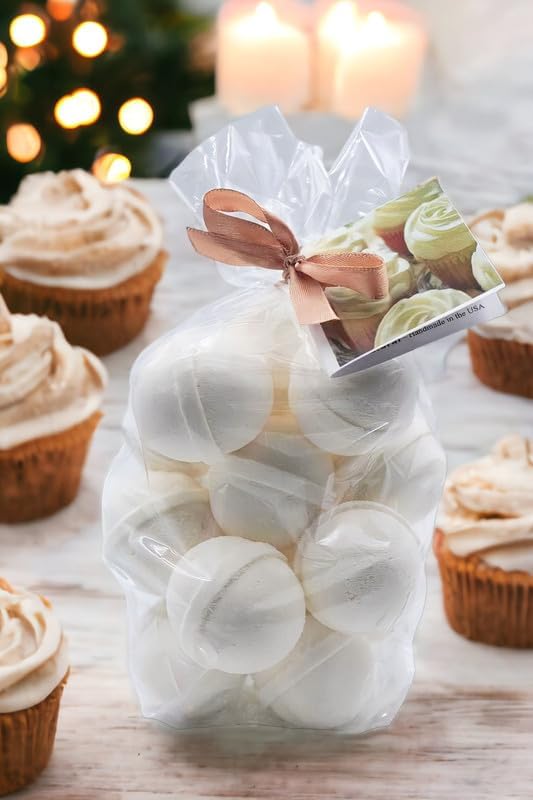 Bath Bombs 14 Set 1 oz/ea, USA Handmade | Shea & Coco Butter | Moisturizng | Birthday Gift Idea | Natural Ingredients | Vegan & Cruelty Free | Essential Oils Aromatheraphy - Lemon Cream