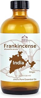 Frankincense Essential Oil - Direct from Madhya Pradesh, India - Pure Essential Oil for Diffusers and Aromatherapy | 100% Pure Therapeutic Grade Natural Aceite de Incienso (8oz)