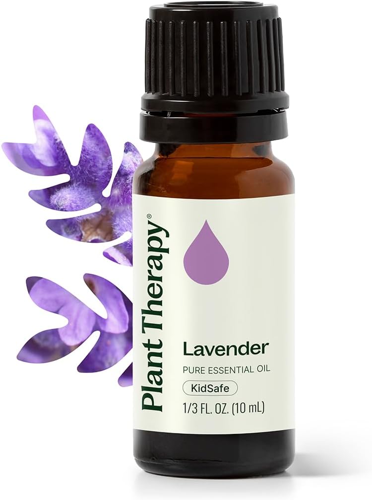Plant Therapy Lavender Essential Oil 100% Pure, Undiluted, Therapeutic Grade, Aromatherapy Diffuser for Relaxation and Body Care, Healthy Skin and Hair, 10 mL (1/3 oz)