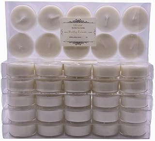 LITLUNA Soy Tealight Candles Scented w/Clear Cup- Pack 60,Assorted 6 Luxury Aromatheraphy Collect-Lavender/Rose/Jasmine Tea/Vanilla/Basil Orange/Apple, Pleasing Smell for Home,Camping,Trip
