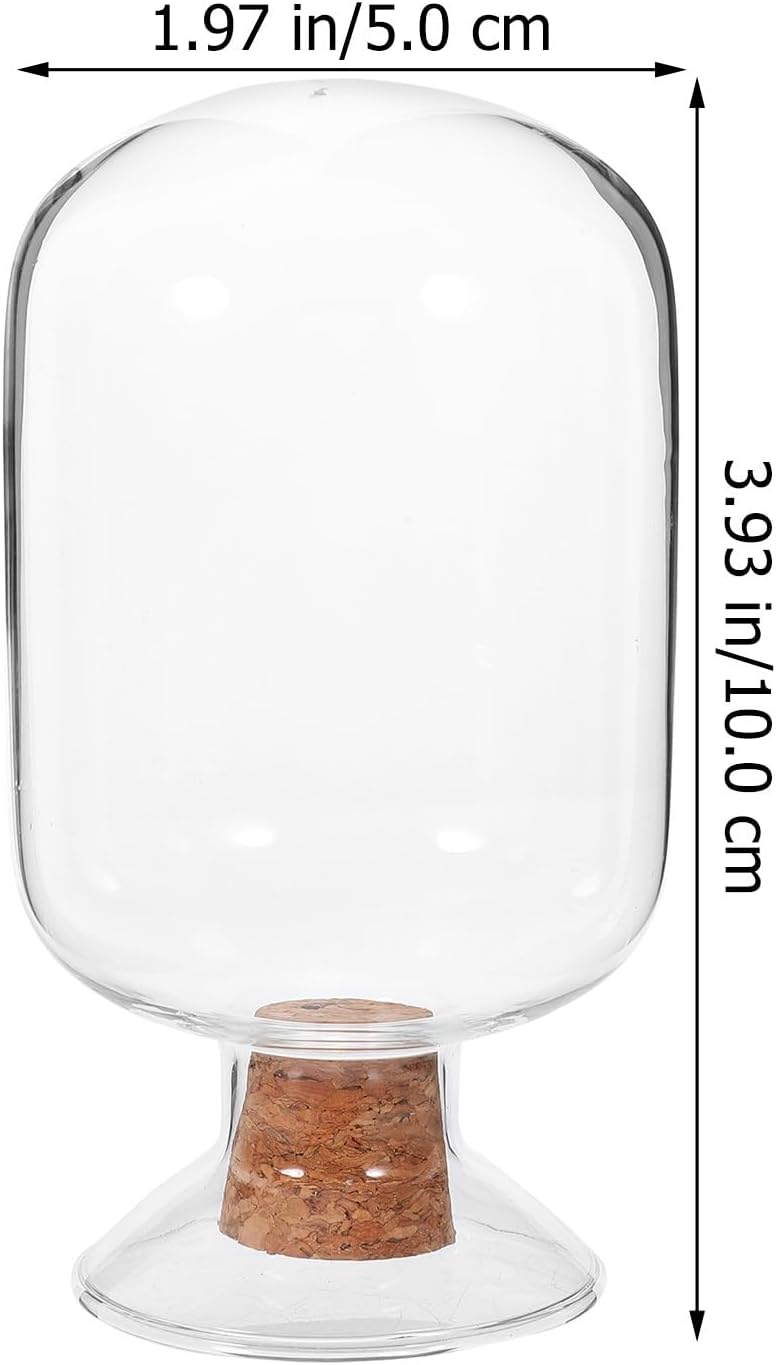 Transparent Glass Match Storage Jar with Cork Stopper Multipurpose Reliable Matchstick Holder for Decorative Display and Practical Use